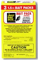 Just One Bite is for indoor and outdoor rodent control