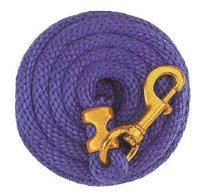 Poly Lead Ropes with Solid Brass Snap